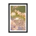 POSTER MIT PASSEPARTOUT STILLLEBEN MIT BLUMEN - BLUMEN - POSTER