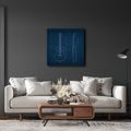 WANDBILD BLAUER GITARRENPLAN - MUSIKBILDER - BILDER