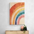 WANDBILD REGENBOGEN PEACH FUZZ - WANDBILDER ABSTRAKTE FORMEN - BILDER