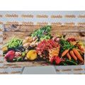 CANVAS PRINT FRESH FRUITS AND VEGETABLES - PICTURES - 🔥 TOTAL SALE 🔥