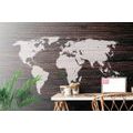 WALLPAPER WORLD MAP ON WOOD - WALLPAPERS MAPS - WALLPAPERS