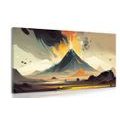 CANVAS PRINT ACTIVE VOLCANO - PICTURES MOUNTAINS - PICTURES