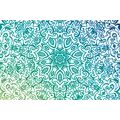 PAPIER PEINT AUTOCOLLANT MANDALA BLEU-VERT - PAPIERS PEINTS AUTOCOLLANTS - PAPIER PEINT