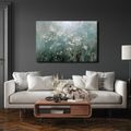 WANDBILD ZARTE BLÜTEN IM NEBEL - BILDER BLUMEN - BILDER