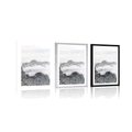 AFFICHE AVEC MONTURE PEINTURE DE PAYSAGE TRADITIONNEL CHINOIS - NATURE - AFFICHES