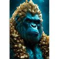 KÉK GORILLA KÉK-ARANY VÁLTOZATBAN - KÉPEK AZ ÁLLATVILÁG URALKODÓIRÓL - KÉPEK