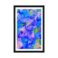 POSTER WITH MOUNT PASTEL ABSTRACT ART - ABSTRACT AND PATTERNED - POSTERS