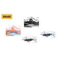 CANVAS PRINT SET MAGICAL LANDSCAPE IN THE STYLE OF A PAINTING - SET OF PICTURES - PICTURES