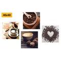 CANVAS PRINT SET MAGIC OF COFFEE - SET OF PICTURES - PICTURES