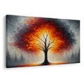 OBRAZ ZÁŘIVÝ STROM ŽIVOTA V PODZIMNÍ KRAJINĚ - OBRAZY STROMY ŽIVOTA - OBRAZY