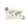 QUADRO IN SUGHERO – MAPPA DEL MONDO DISCRETA - QUADRI SU SUGHERO - STAMPE E QUADRI