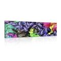 CANVAS PRINT RETRO STROKES OF FLOWERS - ABSTRACT PICTURES{% if product.category.pathNames[0] != product.category.name %} - PICTURES{% endif %}