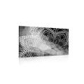 CANVAS PRINT MANDALA ELEMENTS IN BLACK AND WHITE - BLACK AND WHITE PICTURES - PICTURES