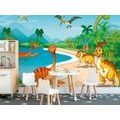 SAMOLEPÍCÍ TAPETA V ZEMI DINOSAURŮ - SAMOLEPÍCÍ TAPETY - TAPETY