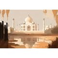 CANVAS PRINT INDIAN TAJ MAHAL - PICTURES OF CITIES - PICTURES