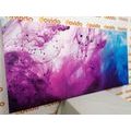 TABLEAU SUR TOILE – ABSTRACTION VIOLETTE MAGIQUE - PEINTURES ABSTRAITES - TABLEAUX