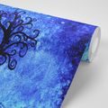 WALLPAPER TREE OF LIFE ON A BLUE BACKGROUND - WALLPAPERS FENG SHUI - WALLPAPERS