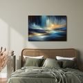 OBRAZ ZÁŘE NAD VLNAMI - OBRAZY MOŘE A PLÁŽ - OBRAZY