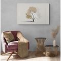 IMPRESSION SUR TOILE ARBRE MINIMALISTE AVEC DE FEUILLES - IMPRESSIONS SUR TOILE ARBRES ET FEUILLES - IMPRESSION SUR TOILE