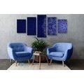 5-PIECE CANVAS PRINT DARK BLUE ORNAMENT - PICTURES FENG SHUI{% if product.category.pathNames[0] != product.category.name %} - PICTURES{% endif %}