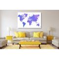 OBRAZ MAPA ŚWIATA W KOLORZE FIOLETOWYM - OBRAZY MAPY{% if product.category.pathNames[0] != product.category.name %} - OBRAZY{% endif %}