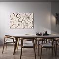 TABLEAU SUR TOILE – FLUX ABSTRAIT DE LIGNES NOIRES - IMAGES FORMES ABSTRAITES - TABLEAUX