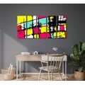 5-TEILIGES WANDBILD STILVOLLE POP-ART - POP-ART-BILDER - BILDER