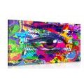 CANVAS PRINT HUMAN EYE IN POP-ART STYLE - POP ART PICTURES - PICTURES