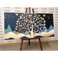 CANVAS PRINT MODERN TREE OF LIFE - PICTURES FENG SHUI - PICTURES