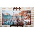 CANVAS PRINT RIVER IN THE MIDDLE OF AUTUMN NATURE - PICTURES OF NATURE AND LANDSCAPE - PICTURES