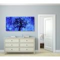 CANVAS PRINT TREE OF LIFE ON A BLUE BACKGROUND - PICTURES FENG SHUI{% if product.category.pathNames[0] != product.category.name %} - PICTURES{% endif %}