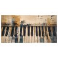 WANDBILD MUSIKALISCHE HARMONIE IN FARBEN - MUSIKBILDER - BILDER