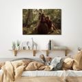 OBRAZ PŘÁTELSTVÍ V LESE - OBRAZY MEDVĚDI - OBRAZY
