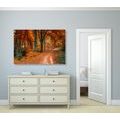 CANVAS PRINT FOREST IN AUTUMN - PICTURES OF NATURE AND LANDSCAPE - PICTURES