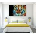 TABLEAU SUR TOILE – TÊTE DE TIGRE EN VERSION ABSTRAITE - IMAGES D'ANIMAUX - TABLEAUX