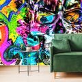 SELF ADHESIVE WALLPAPER COLORFUL ARTISTIC SKULL - SELF-ADHESIVE WALLPAPERS - WALLPAPERS