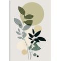 CANVAS PRINT PLANTS IN BOHO DESIGN - PICTURES OF TREES AND LEAVES - PICTURES