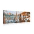 CANVAS PRINT RIVER IN THE MIDDLE OF AUTUMN NATURE - PICTURES OF NATURE AND LANDSCAPE - PICTURES