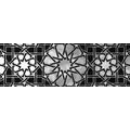 CANVAS PRINT ORIENTAL MOSAIC IN BLACK AND WHITE - BLACK AND WHITE PICTURES - PICTURES