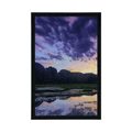 AFFICHE COUCHER DE SOLEIL ROMANTIQUE DANS LES MONTAGNES - NATURE - AFFICHES