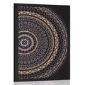 POSTER MANDALA WITH A SUN PATTERN IN SHADES OF PURPLE - FENG SHUI - POSTERS