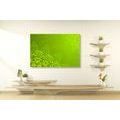 CANVAS PRINT MODERN ELEMENTS OF MANDALA IN SHADES OF GREEN - PICTURES FENG SHUI - PICTURES