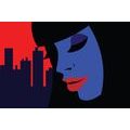 CANVAS PRINT BEAUTIFUL STRANGER IN THE CITY - POP ART PICTURES - PICTURES