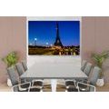 CANVAS PRINT EIFFEL TOWER AT NIGHT - PICTURES OF CITIES - PICTURES