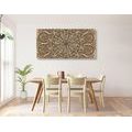 CANVAS PRINT MANDALA WITH AN ABSTRACT NATURAL PATTERN - PICTURES FENG SHUI - PICTURES