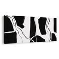 TABLEAU SUR TOILE – FORMES NOIRES MINIMALISTES - IMAGES FORMES ABSTRAITES - TABLEAUX