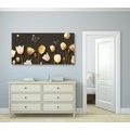 CANVAS PRINT OF TULIPS WITH A GOLD THEME - PICTURES FLOWERS{% if product.category.pathNames[0] != product.category.name %} - PICTURES{% endif %}