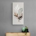 CANVAS PRINT LEAVES WITH A TOUCH OF MINIMALISM - PICTURES OF TREES AND LEAVES - PICTURES