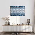 TABLEAU SUR TOILE – MOTIFS GRECS BLEUS À L’AQUARELLE - TABLEAUX PAR THÈME - TABLEAUX