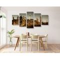 5-PIECE CANVAS PRINT CENTER OF NEW YORK CITY - PICTURES OF CITIES - PICTURES